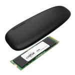 Asus Cobble M.2 SSD Type - C Enclosure and Crucial E100 2TB NVMe Bundle - Black