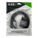 Gizzu Full HD HDMI to VGA Cable (1.8m) - Black - Image 2