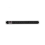 16A PDU 3.0m (2.5mm2) Cable, 19' Rack Mount, 12 Way C13 , Circuit Breaker, IEC 60309 Plug