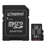 Kingston Technology 64GB microSDXC Canvas Select Plus Gen3 A1 Card + Adapter SDCS3/64GB