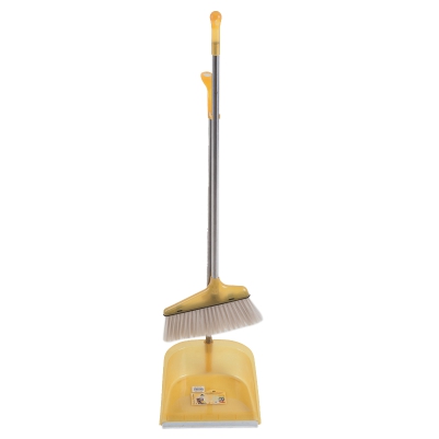 CASEY LONG DUSTPAN BROOM SET YELLOW