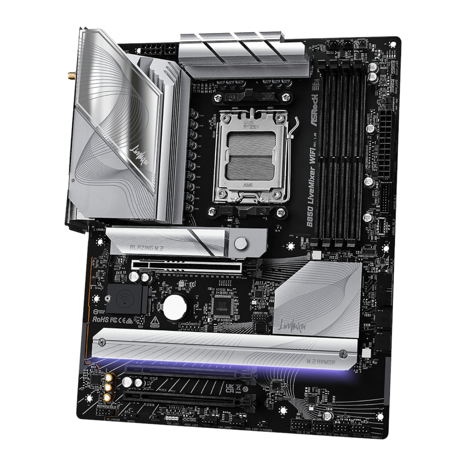 ASRock B850 LiveMixer WiFi AM5 ATX Gaming Motherboard