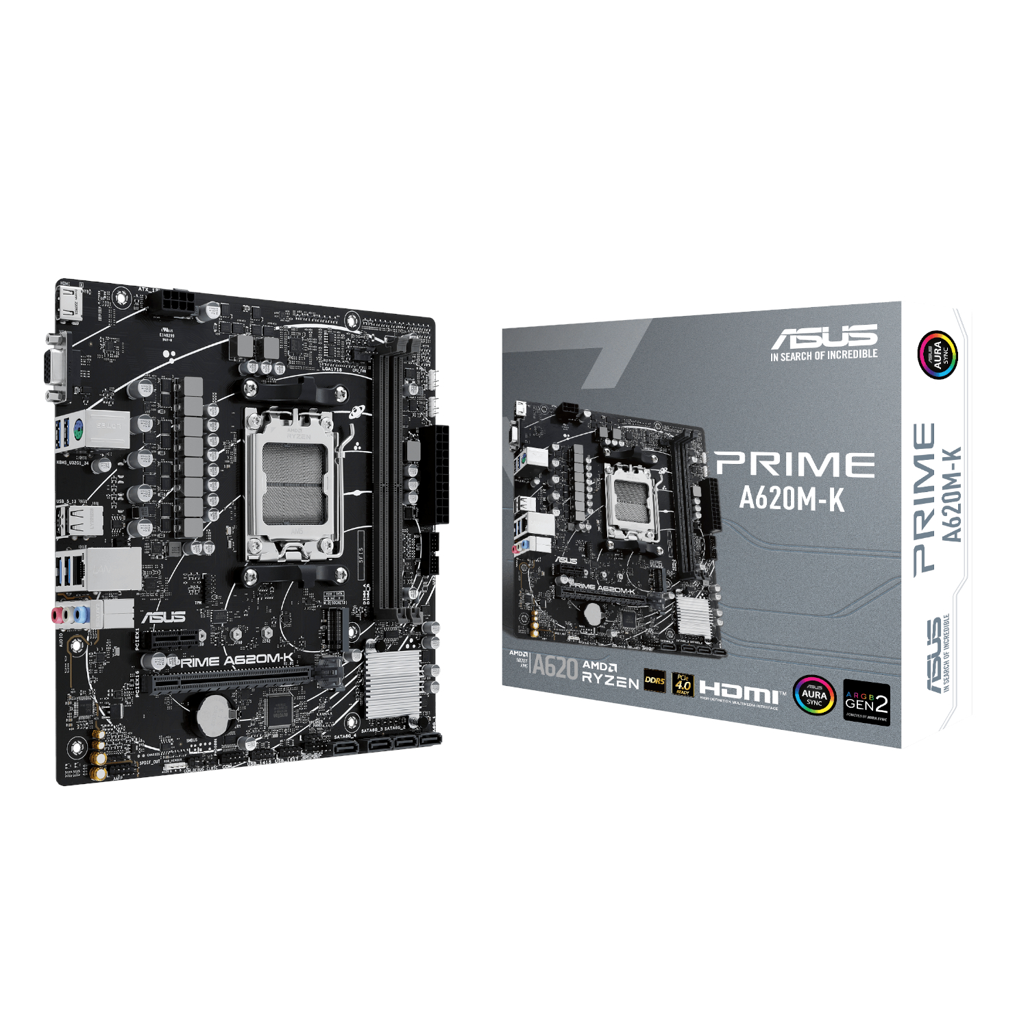 Asus PRIME A620AM – K AM5 M – ATX Motherboard