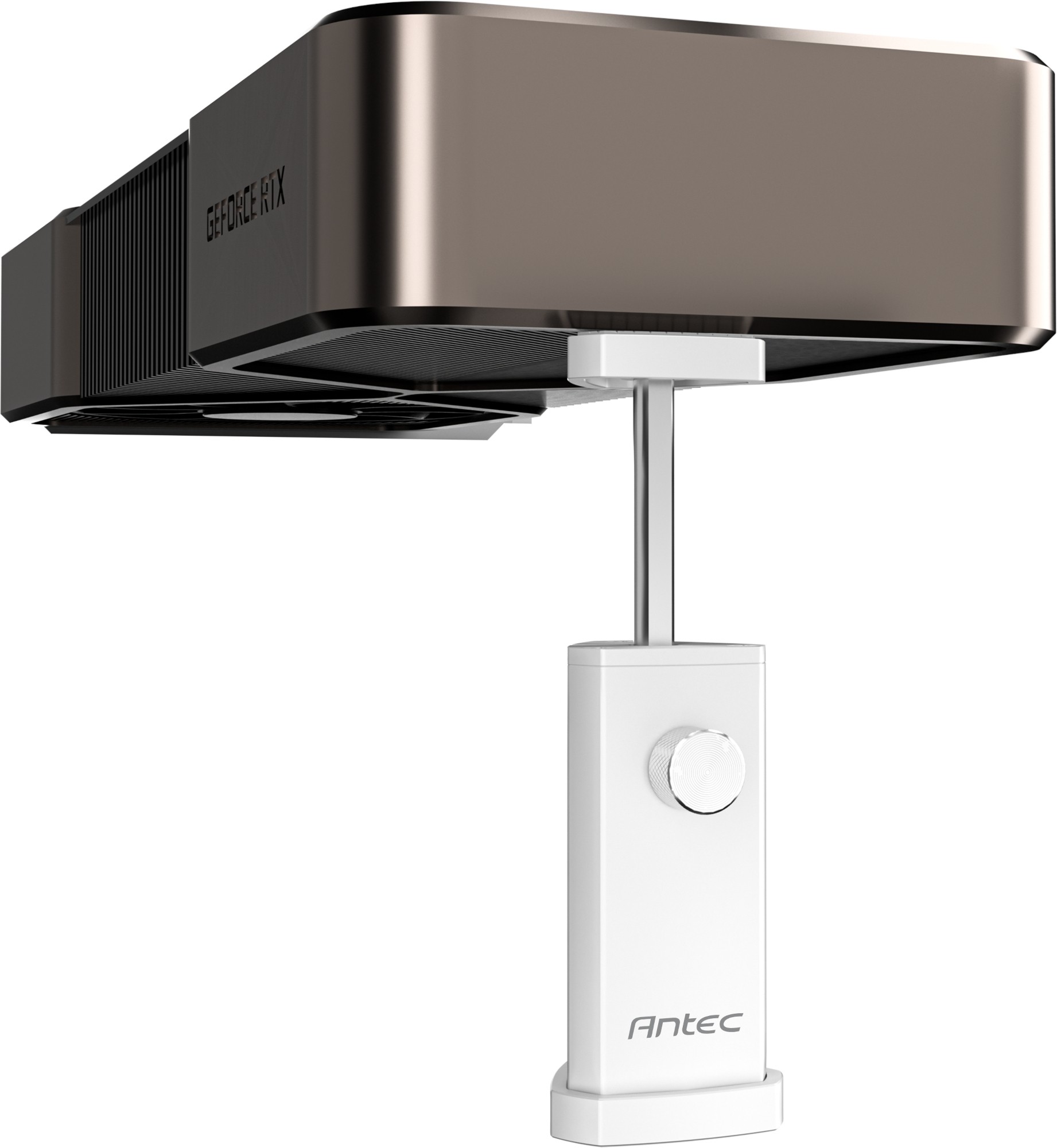 Antec I Shape Prism Metal Adjustable GPU Support Stand – White