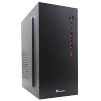 UNIQUE M.ATX CASE BLK – RED PSU INCL