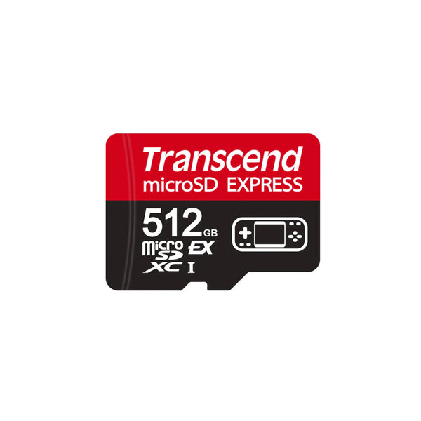 TRANSCEND 512 GB microSD Express Card; PCIe Gen 3 Read up to 900MB – S Write up to 780 MB – s UHS – I U3 V30 A1
