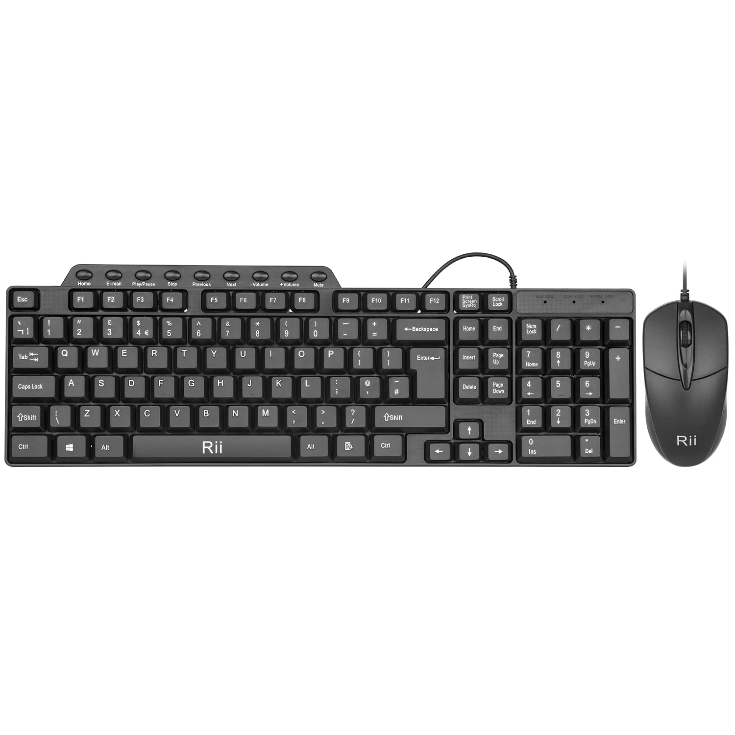 RII WIRED KEYBOARD AND MOUSE COMBO