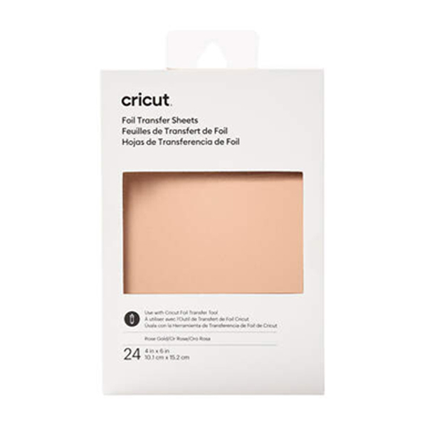 Cricut Transfer Foil Sheets 10x15cm 24 sheets (Rose Gold)