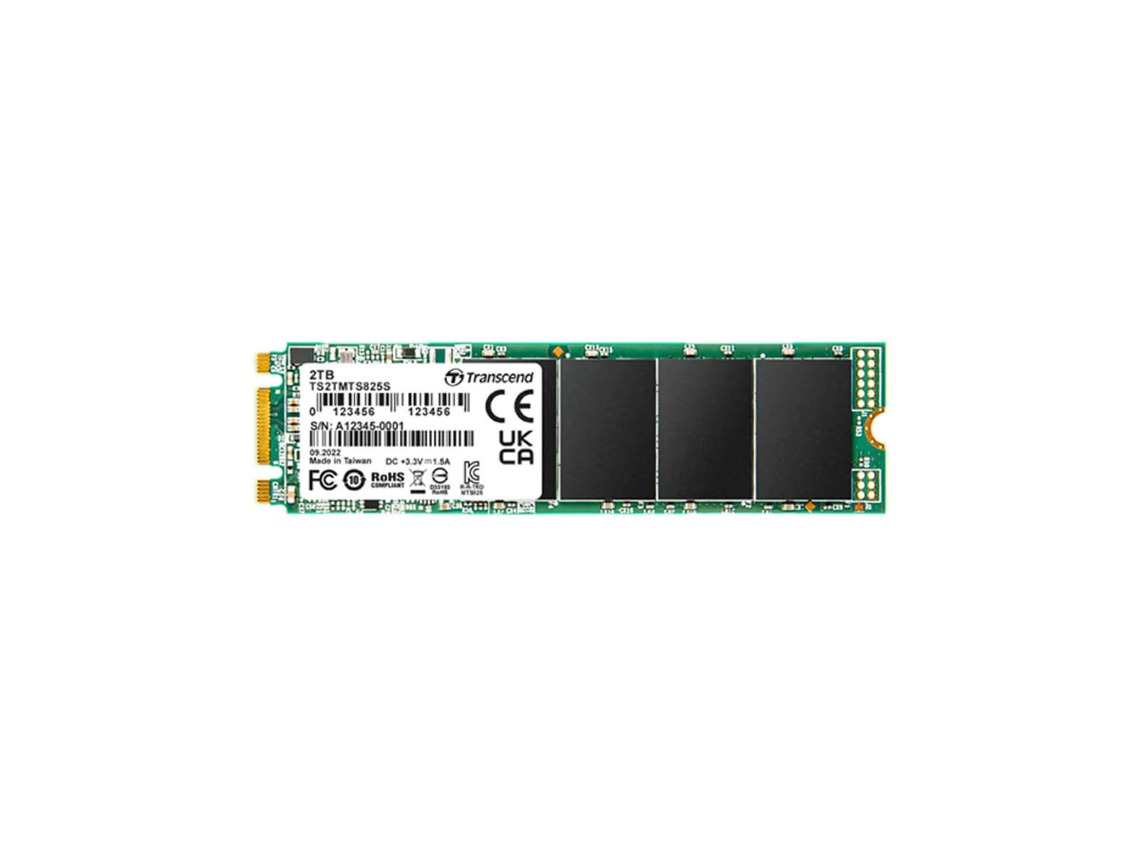 TRANSCEND 2 TB MTS825S M.2 SATA3 2280 SSD – CACHELESS TLC