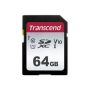TRANSCEND 300S 64GB UHS - I CLASS 10 U1 V10 SDXC CARD - 3D NAND