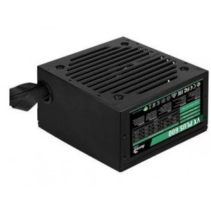 Aerocool VX PLUS 500W PSU – ATX 24 PIN; 1x 4+4PIN CPU; 3x SATA; 3x PATA; 1x PCIe 6+2PIN