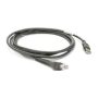 Zebra - Cable - Shielded USB: Series A Connector; 7ft. (2.1m); Straight