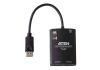 ATEN 2 - Port True 4K DisplayPort Single Stream Transport (SST) or Multi - Stream Transport (MST) Mode; dual output - up to 3840 x 2