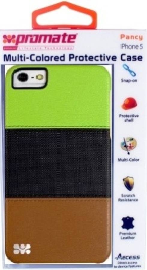 Promate Green/Black/Brown Pancy iPhone 5 Protective Case