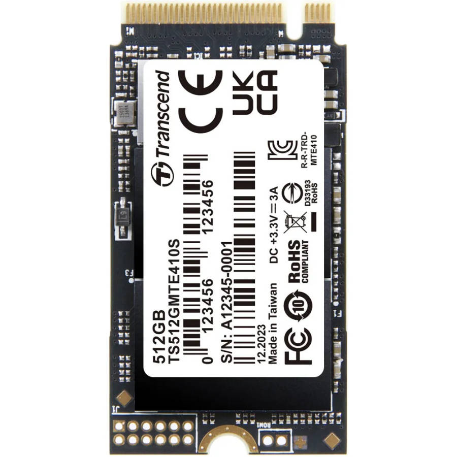 Transcend 512 GB MTE410S PCI – E GEN 4×4 M.2 2242 SSD 3D NAND – 5000 MB – s Read 3500 MB – s Write – 300 TBW