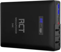 RCT MEGAPOWER S 54000mAh AC Lithium Power Bank; 2 x 230V AC Outlet; 2.4A USB Type A and 1 x 3A USB Type C with PD support