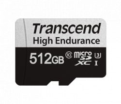 TRANSCEND 350V 512GB HIGH ENDURANCE MICRO SD UHS – I U3 CLASS10 – READ 100 MB – S – WRITE 60MB – S – WITH SD ADPTOR