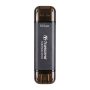 TRANSCEND 512 GB ESD310C USB3.2 TYPE A C (USB 10Gbps) OTG COMPACT PORTABLE SSD - Read 1050MB - s Write 950 MB - s - Black