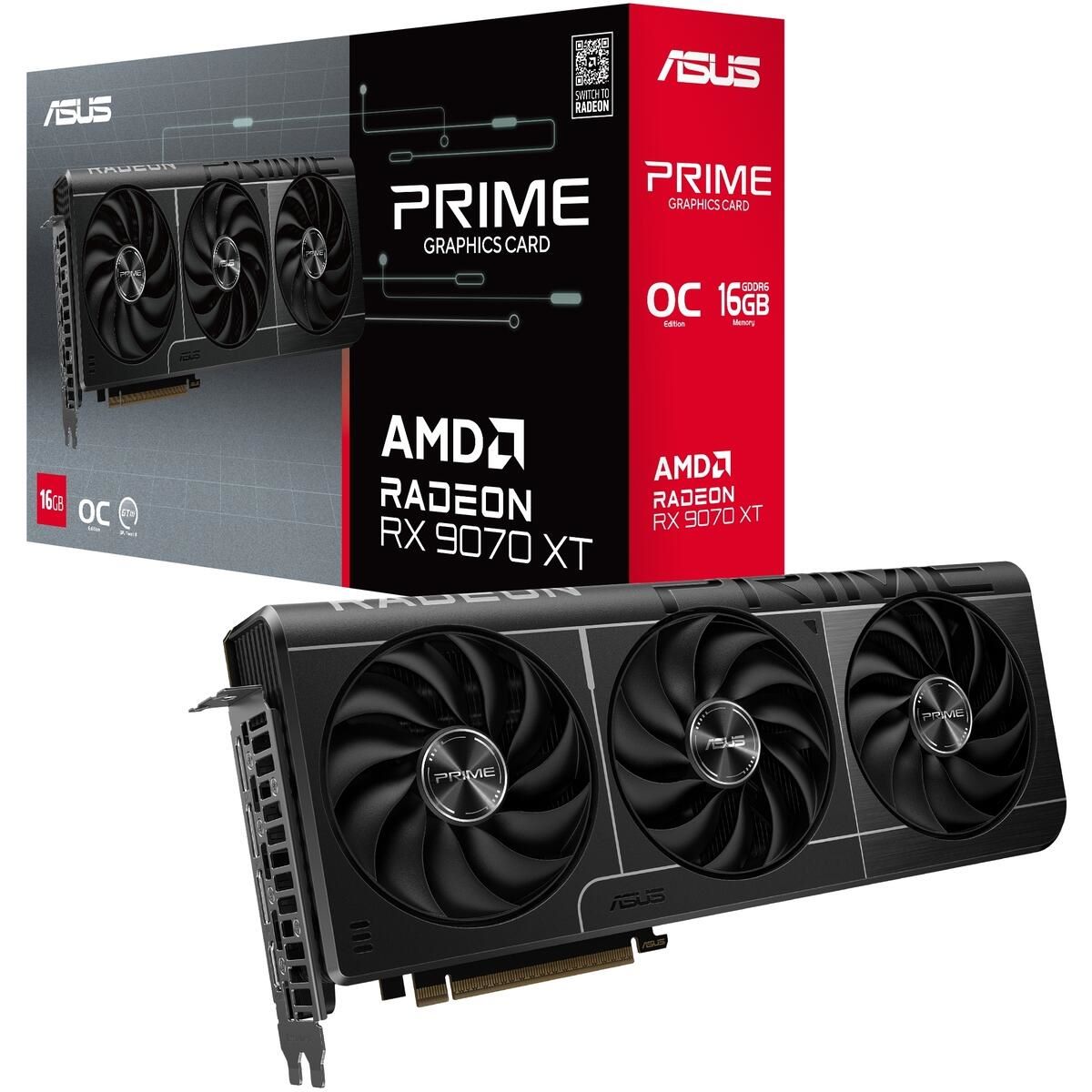 ASUS Graphics Card – AMD – PCIe5 – 16GB GDDR6 – OC mode:up to 3030MHz (Boost Clock) – Default mode:up to 2480MHz(Boost)1xHDMI – 3xDP – 750W